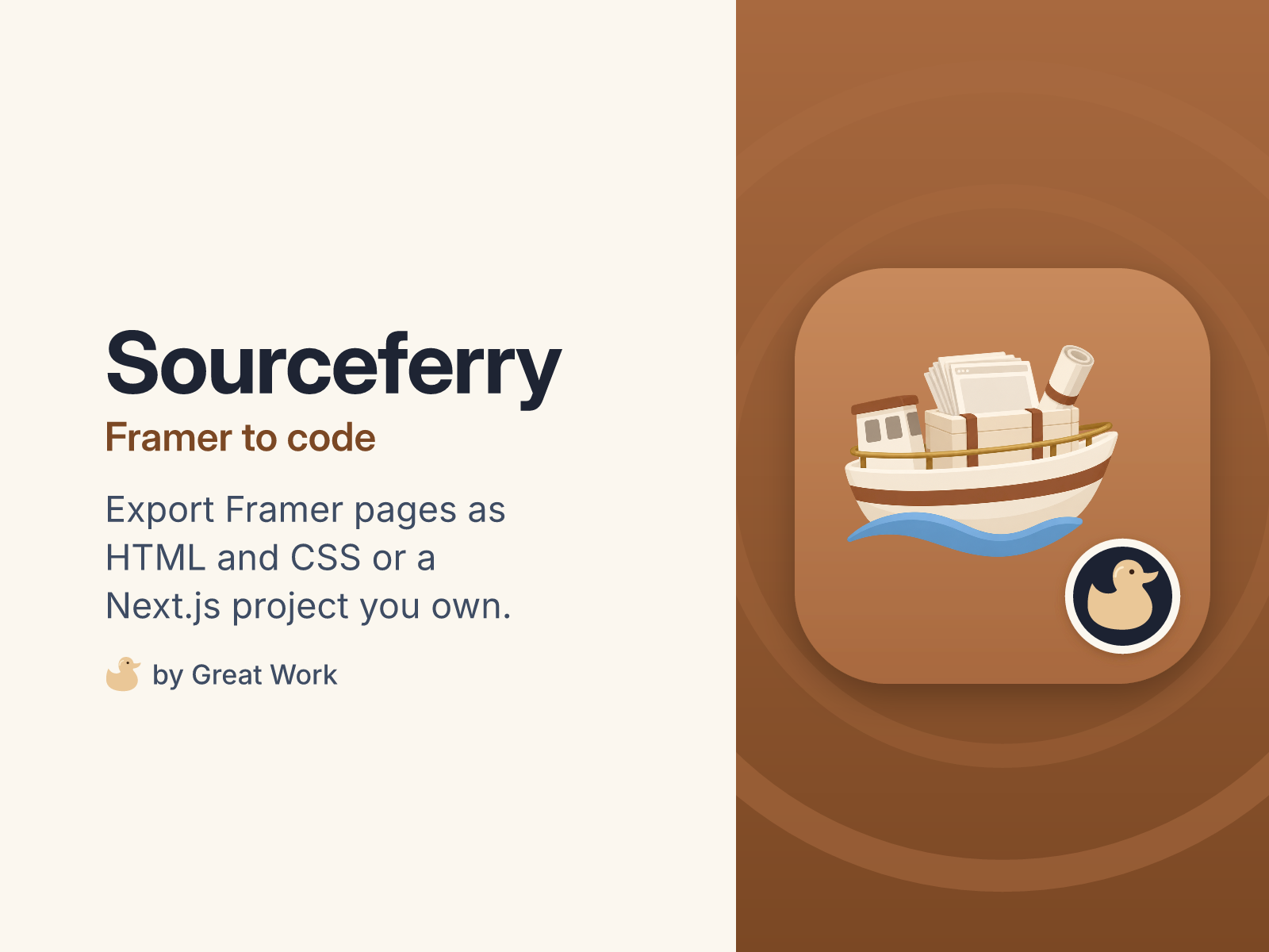 Sourceferry: Framer to code