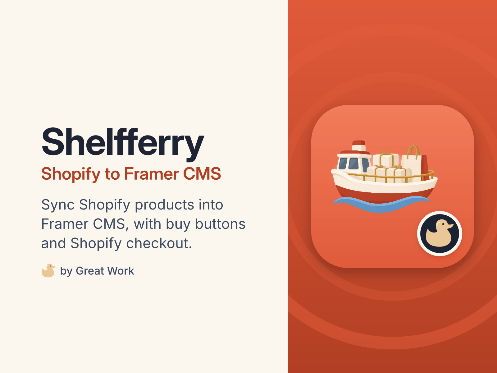 Shelfferry: Shopify to Framer CMS