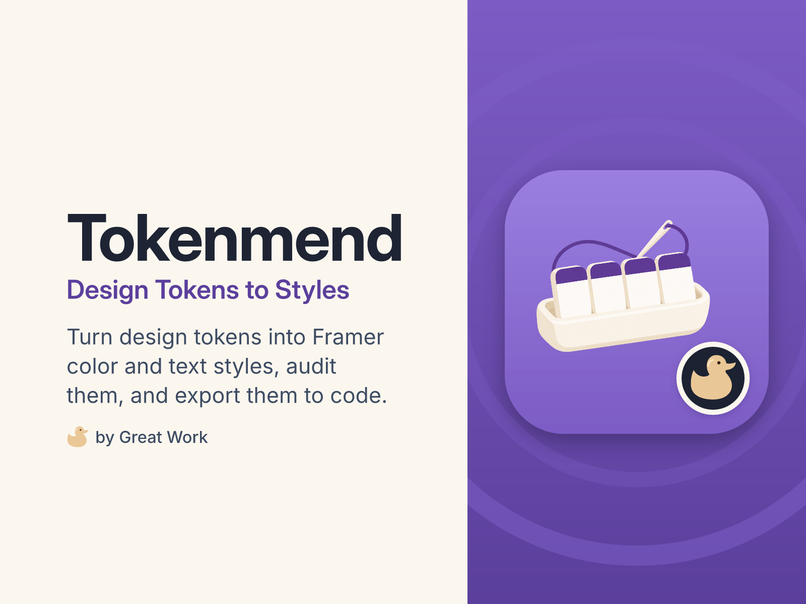 Tokenmend: design tokens to styles, by Great Work