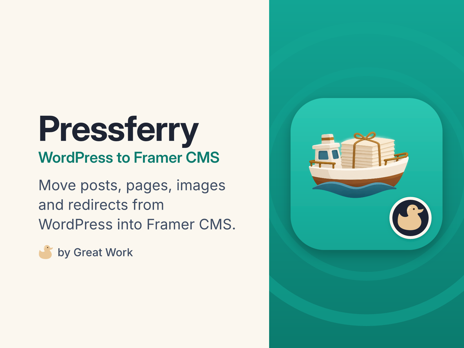 Pressferry: WordPress to Framer CMS