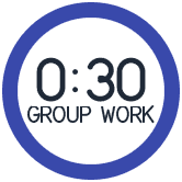 A 30 second ring countdown labeled Group work